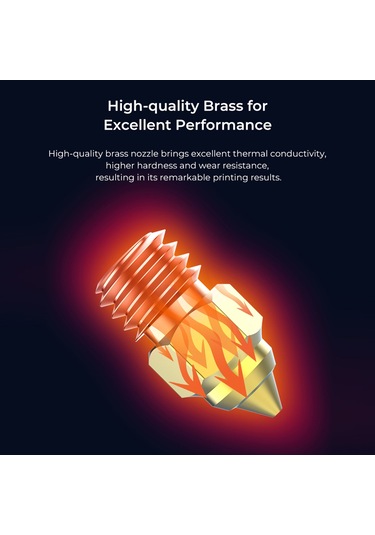 Dofolink Creality Bakır Nozzle Seti, 0.25-0.8mm Çapları, 300 C Isı Dayanımı, Ender-3/5/cr-10 Serileri İçin Fdm Filamentler İle Uyumlu