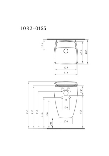 Bocchi Frienze 1082-011-0125 Armatür Deliksiz Asma Monoblok Lavabo Mat Kaşmir
