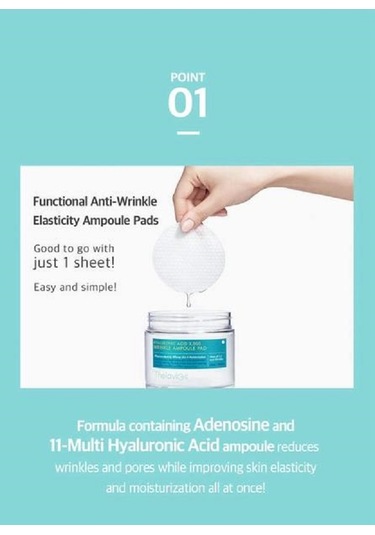 Thelavicos Hyaluronic Acid Kırışıklık Karşıtı Yüz Maskesi 60'lı