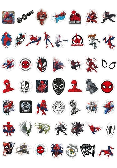 Priority. Spider-man Sticker'ları 50 Adet 164776394