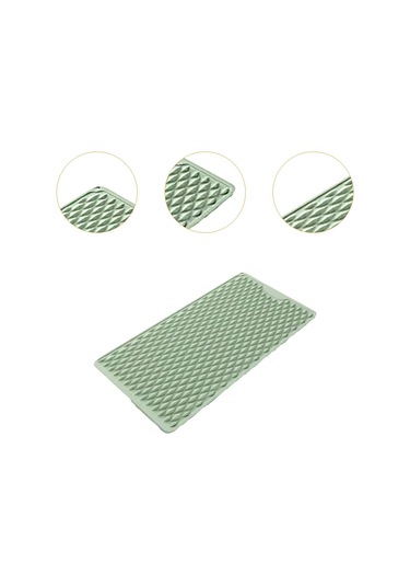 Suntek Ayak Masaj Aleti Hafif Kompakt Akupresür Matı Fitness Yeşil