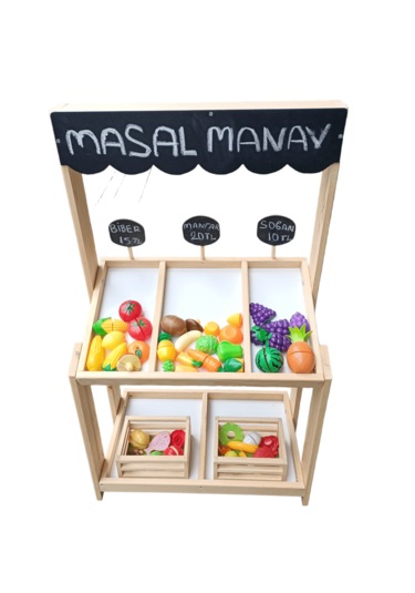Ahşap Oyuncak Manav Tazgahı