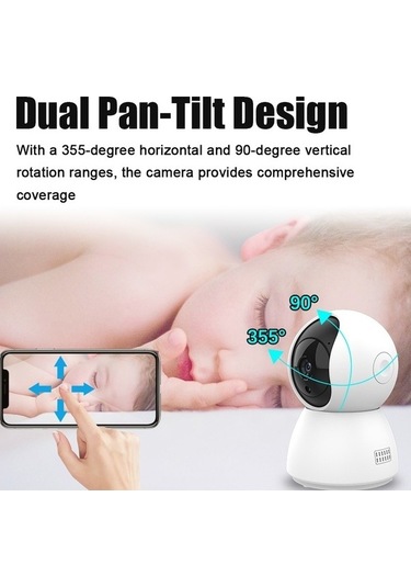 Tongxida Tuya 1080p Wifi Ev Güvenlik Kamerası: Gece Görüş, İki Yönlü Ses, Hareket Algılama, Lokal Depolama, 355 Dönüş