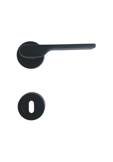 2019 Siyah Rozetli Oda Kapı Kolu 1 Takım Oda