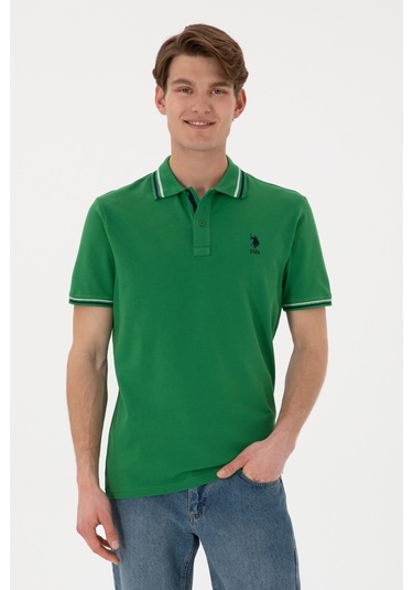 U.s. Polo Assn. Erkek Yeşil Tişört Basic 50306011-vr054 YESIL