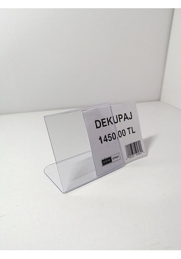 50 Adet Pvc Etiketlik Ayaklı Arkaya Açılı 4x4,5 Cm Mini Etiketlik