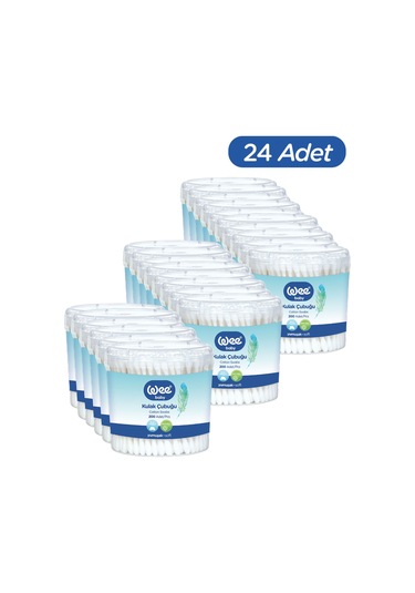 Wee Baby 200'lü Bebek Kulak Çubuğu (200x24 4800 Adet)