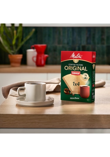 Melitta 1x4 Original Intense Kahve Filtre Kağıdı - 80 Adet