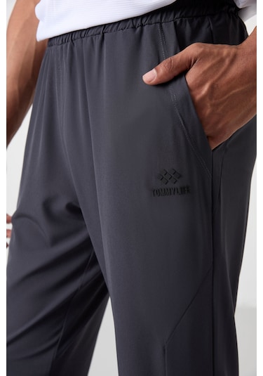 Tommy Life Antrasit Polyester İnce Yumuşak Comfort Fit Erkek Eşofman Alt - 82119 Antrasit