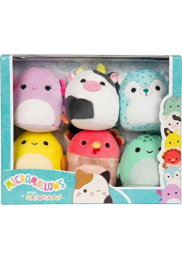 Squishmallows Micromallows 6'lı Figür Paketi Mm0011 Çok Renkli