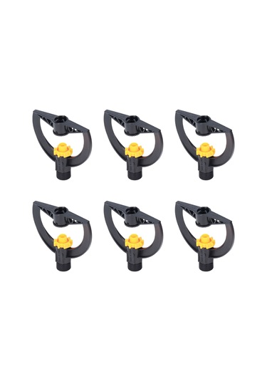 Shineyee 6 Adet G3/4 Dış Dişli Sulama Başlığı - Su Tasarruflu, Doğru Sulama, Tarlalar, Bahçeler, Seralar İçin Dayanıklı Plastik Malzeme
