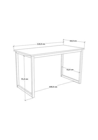Ceramical 120 Cm Çalışma Masası - Barok Ceviz Barok Ceviz