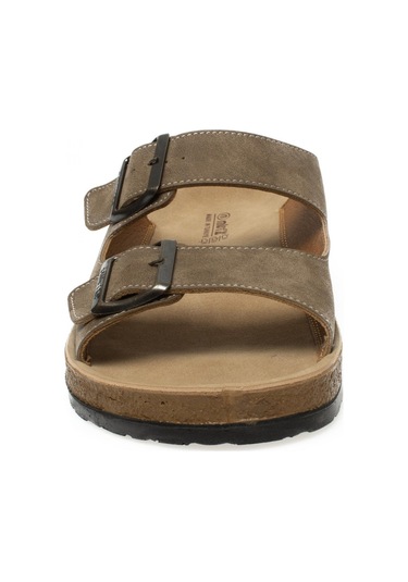 Muya 31330m Allen Çift Bant Vizon Erkek Terlik Vizon