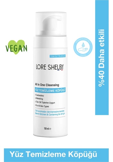 Lore Shelby Leke Karıştı Canlandırıcı Yüz Temizleme Köpüğü 150 ML