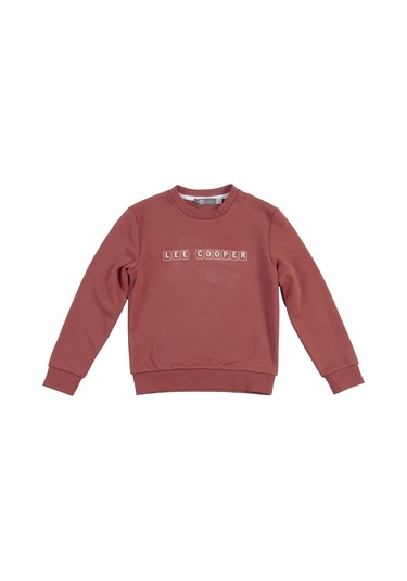 Lee Cooper Scrab Erkek Çocuk O Yaka Sweatshirt Kiremit-20056-kiremit Çok Renkli