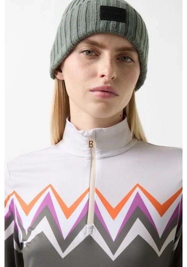 Bogner Sport First Layer Beline Termal Kadın Kayak Içlik İçlik Gri-turuncu