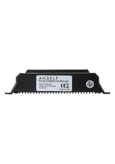 Anself 20a 12v/24v Lcd Güneş Şarj Kontrol Cihazı Akım Göstergeli Otomatik Regülatör Güneş Paneli Pil Lambası Aşırı Yük Koruması