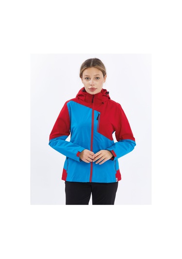 Mapamyumco Windbreaker Kadın Ceket-mavi-kırmızı