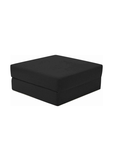 Nura Serisi Minder Şık Ve Konforlu Oturma Alanları İçin Çok Amaçlı Minder 100x100x18 Siyah