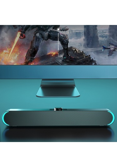 Geeksen V-183 Usb Geri Beslemeli Masaüstü Hoparlör, 3w Çıkış Gücü, 3.5mm Ses Girişi, Siyah Plastik 2.0 Kanal Ev Ses Sistemi