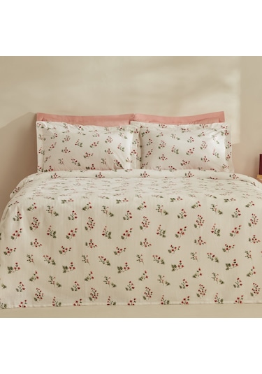 Karaca Home Silvie %100 Pamuk Çift Kişilik Pike Takımı Kırmızı Pp 200.22.04.0322 Kırmızı