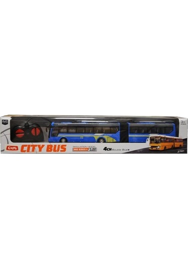 Ctoy Oyuncak Uzaktan Kumandalı Körüklü Otobüs Mavi Ht227