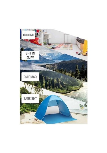 Pazly Otomatik Açılabilir Güneş/yağmur/esya Çadır, 50+ Uv Koruma, Dayanıklı, 1.5m, Çok Renkli, Plaj Kamp İdeal Çok Renkli