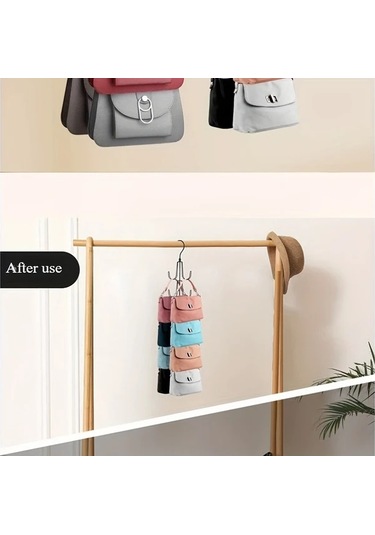 Dashanshop Siyah 1 Adet Çok Katlı Çanta Askısı Kaktüs Tasarımı Dayanıklı Dolap Organizatörü siyah