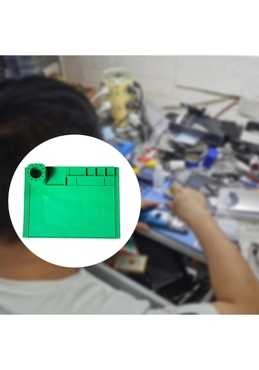 Suntek Silikon Lehimleme Matı Telefon Kaynak İstasyonu Yeşil