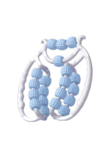 Masaj Silindiri Relax Silindiri 20 Tekerlek Tüp Şeklinde Cihaz Kol Bacak Masajı Golf Dirseği Boyun Bacak İçin Dairesel Bacak Kelepçeleri Vad Blau Çok Renkli