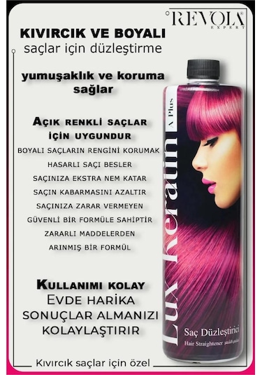 Revola Expert Lüx Keratin A Plus Saç Düzleştirici 1000 Ml