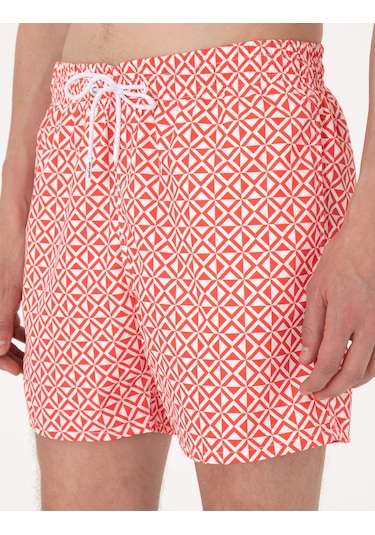 Pierre Cardin Erkek Kırmızı Deniz Şortu 50307984-vr030 Kırmızı