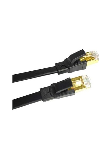 Flybuy Yüksek Siyah Mufunye Kablosu Hız Genişliği, Ethernet Cat8 Bant 40gbps 2000mhz 15m - Ja