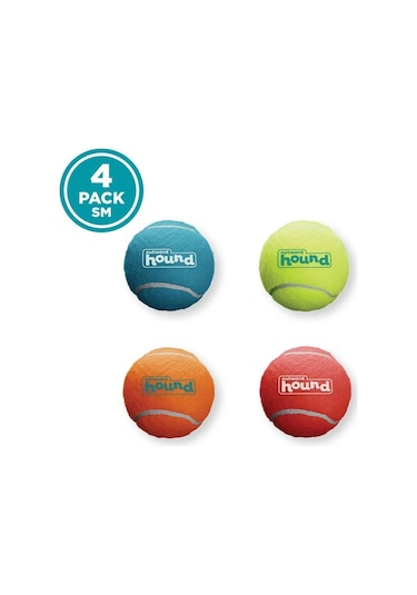 Petstages Squeaker Ballz Squeaky Tenis Topları Small 4'lü