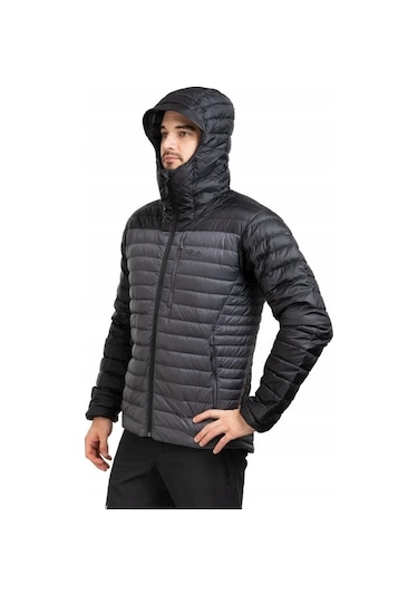 Rab Microlight Alpine Kaz Tüyü Ceket Siyah/gri Renk Siyah