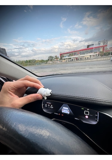 Sevimli Uyuyan Köpek Araba Dikiz Aynası Süsü - Araç İçi Aksesuar Süsü Mutfak Süsü Torpido Süsü Köpek