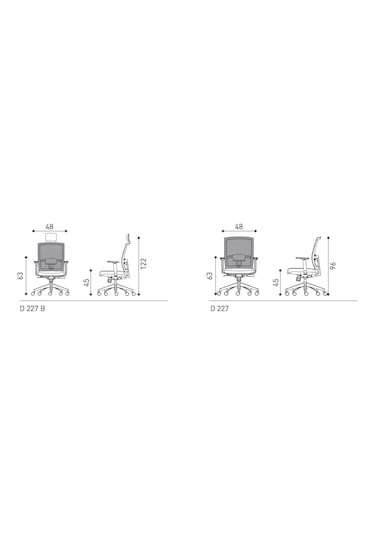 Rapido Rapido Fileli, Başlıklı Ergonomik Yönetici Koltuğu D227 B