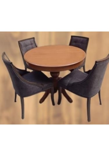 Masa Baba Ihlamur Ayak Model Sandalye Zus Asil Ahşap Mdf Kapitoneli El Yapımı