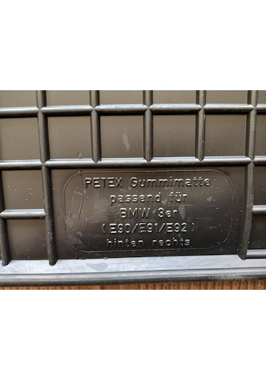 Bmw E90 E91 E92 Kauçuk Siyah Paspas Takımı Alman Petex