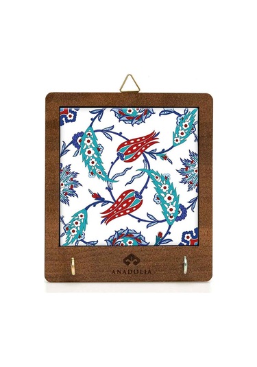 Anadoliamağazacılık Çini Serisi Lale Ve Sümbül Seramik Dekoratif Askılık Diğer