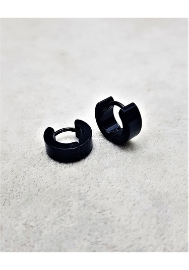 316L CERRAHİ ÇELİK SİYAH KAPLAMA İĞNELİ 10 MM 1 ÇİFT (2 ADET ) ÇE Gümüş