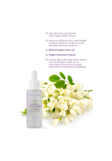 Bade Natural Bitkisel Kolajen Yüz Serumu Yaşlanma Ve Kırışıklık Karşıtı 30 ML
