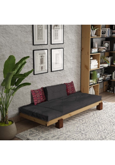 Woodesk Arin Masif Natural-antrasit Renk Sedir Cpt8371-200