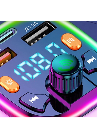 Suntek Bluetooth Fm Verici Hızlı Şarj Desteği Usb Disk Pd 2