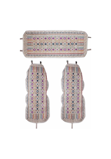 Oto Kılıf Kilim Ön Ve Arka Koltuk 3'Lü Set Terletmez Universal