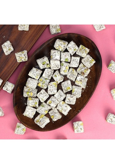 DermeOnline Lokum Çifte Kavrulmuş Hindistan Cevizli Duble Fıstık 260 G