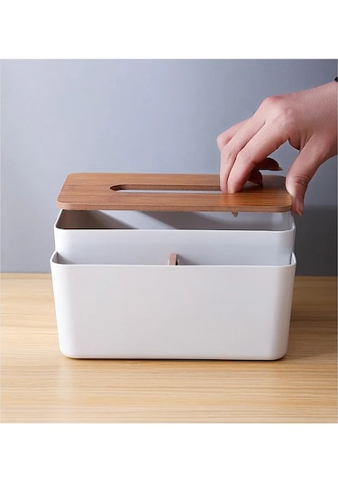 Yeşil Mendil Tutucu Bambu Kapaklı Tuvalet Kağıdı Kutusu Peçete Tutucu Kılıf Kağıt Mendil Dispenseri Kağıt Havlu Saklama Kutusu Doku Kutuları