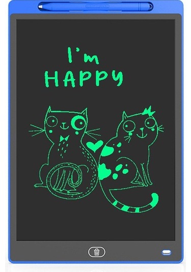 8,5 İnç Lcd Işık Enerjisi Kara Tahta Erken Eğitim Mavi Tek Ekran Yüksek Parlaklık Yazı Tahtası Mavi
