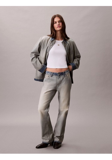 Calvin Klein Jeans Kadın Etiketli Fitilli Kısa Beyaz T-shirt Lv047c200g-yaa Beyaz Calvin Klein Jeans Kadın Etiketli Fitilli Kısa Beyaz T-shirt Lv047c200g-yaa Beyaz