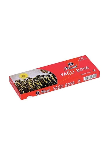 Masis 12 Renk Yağlı Boya Seti 9 ML Tüp